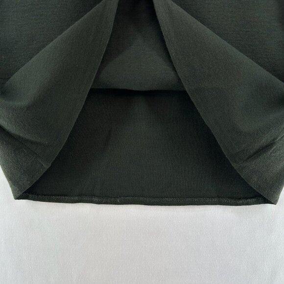 Preview Collection Skirt Size 4 Pure New Wool Pencil Mini Olive Green VTG - Picture 4 of 7